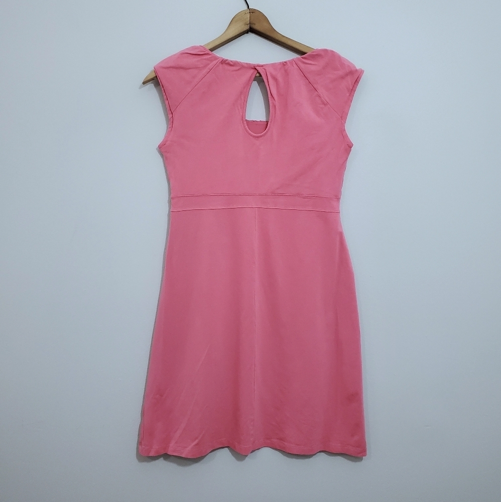 Athleta Solid Pink Keyhole Back Dress - image 2